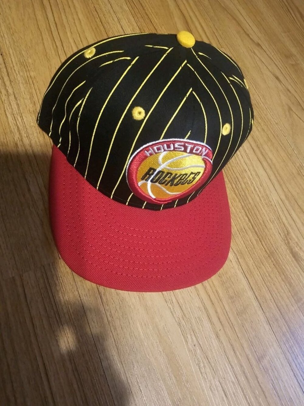 New Era 9Fifty Houston Rockets Hat Cap Striped Snapback Hardwood Classics NBA